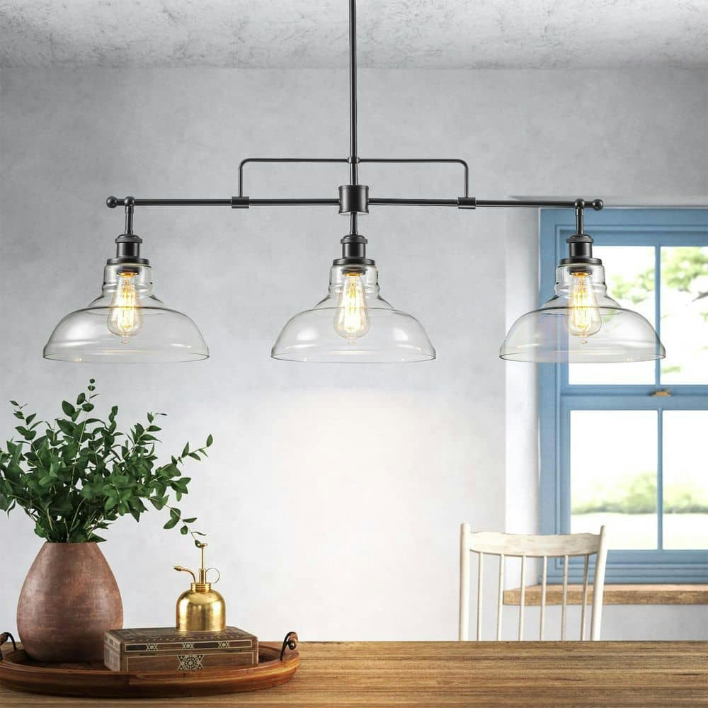 Amandev 3-Light Industrial Linear Pendant Light: $165.23 Amandev 3-Light Industrial Linear Pendant Light: $165.23