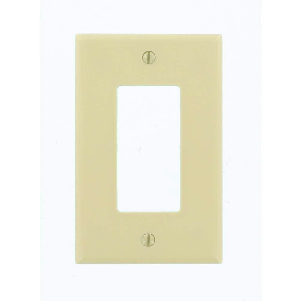 Leviton 80601-I 1-Gang Midsize Rocker Wall Plate: $2.59