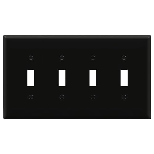 Enerlites 4-Gang Toggle Light Switch Cover Plate: $6.50 Enerlites 4-Gang Toggle Light Switch Cover Plate: $6.50