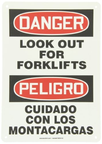AccuformNMC Spanish Bilingual Plastic Sign: $3.83