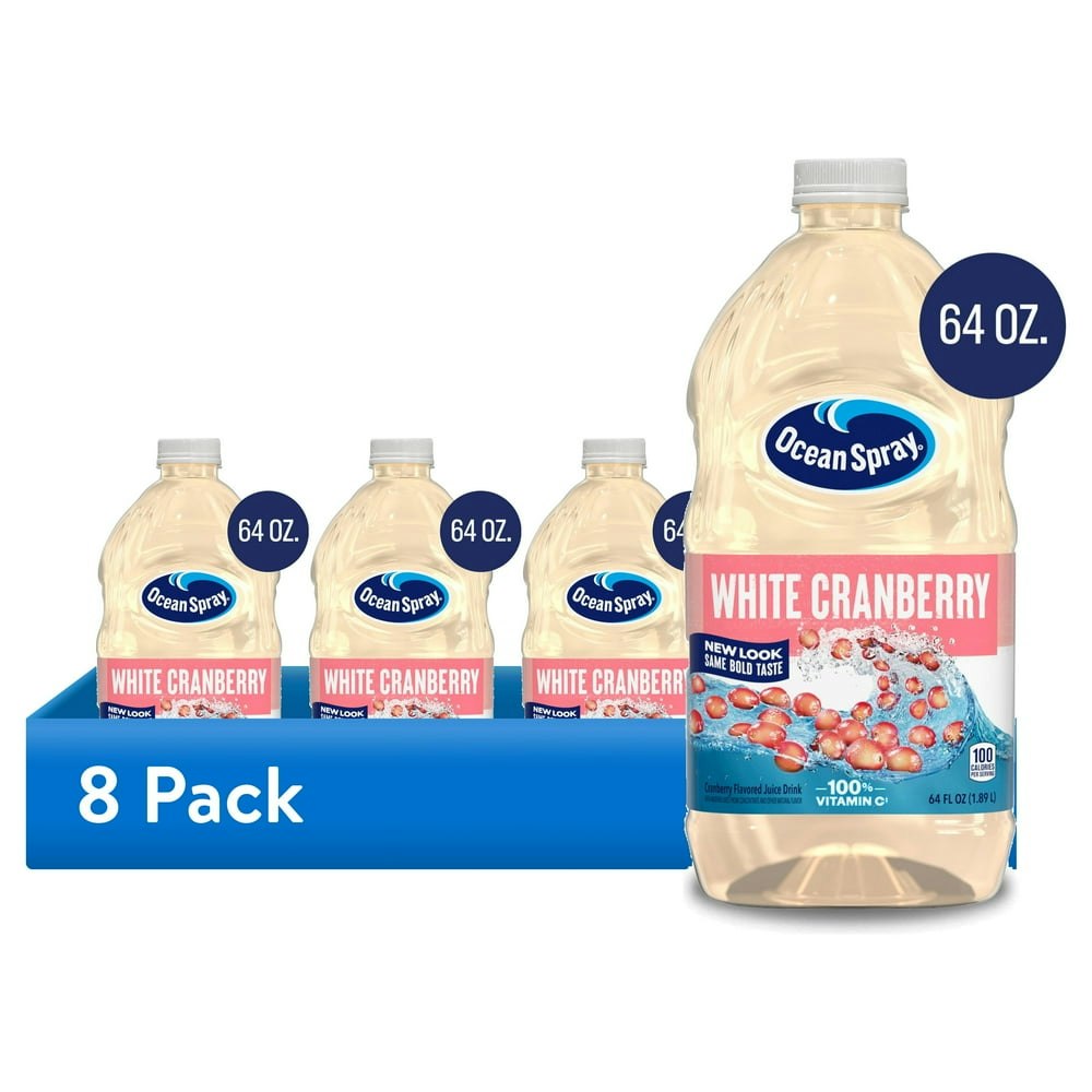 Ocean Spray White Cranberry Juice Drink 64-oz. 8-Pack: $26.42