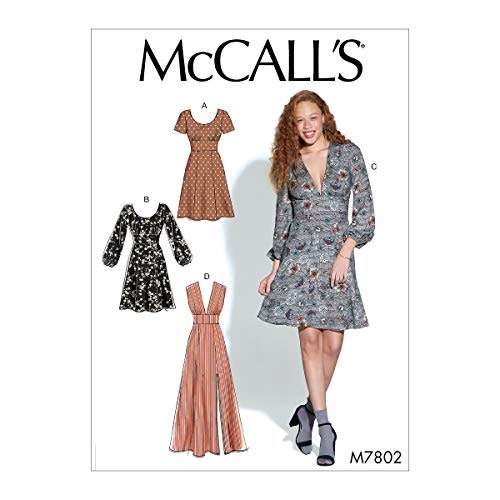 McCall's M7802 Women's Open Neckline Dress Sewing Pattern: $11.50 McCall's M7802 Women's Open Neckline Dress Sewing Pattern: $11.50