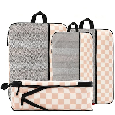 U+U Compression Packing Cubes 4-Pack for $8 + free shipping w/ Prime