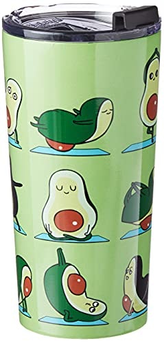 Society6 Huebucket Avocado Yoga 20-ounce Stainless Steel Travel Mug: $16.97 Society6 Huebucket Avocado Yoga 20-ounce Stainless Steel Travel Mug: $16.97