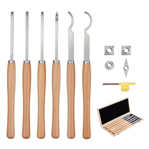 Vevor 6-Piece Carbide Wood Lathe Turning Tool Set: $65.69 Vevor 6-Piece Carbide Wood Lathe Turning Tool Set: $65.69