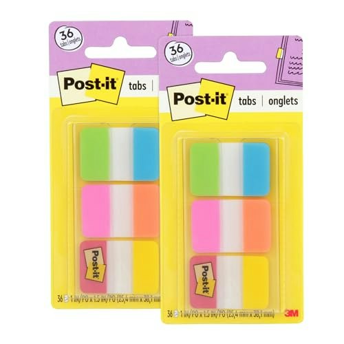 Post-it Tabs 1-inch 72-Count 2-Pack: $6.34