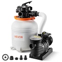 Vevor 12" 1/3 HP 3000 GPH Sand Filter Pump Pool Filtration System for $105 + free shipping