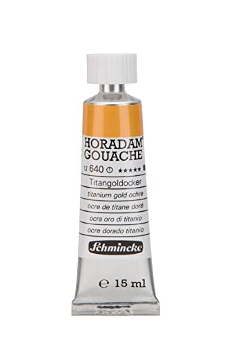 Schmincke Horadam Gouache Titanium Gold Ochre 15ml: $13.53 Schmincke Horadam Gouache Titanium Gold Ochre 15ml: $13.53