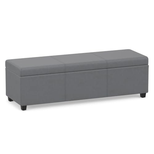 SimpliHome Avalon 54-Inch Vegan Leather Storage Ottoman: $164.61 SimpliHome Avalon 54-Inch Vegan Leather Storage Ottoman: $164.61