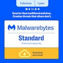 Malwarebytes Standard Premium Security 3-Device 1-Year Antivirus Software for $13 + download