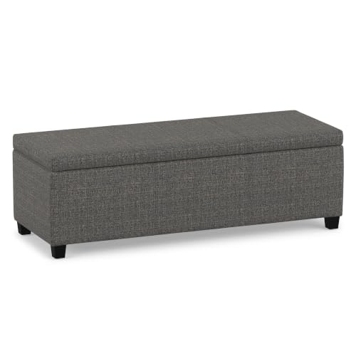 SimpliHome Avalon 48-Inch Fabric Storage Ottoman: $135.73