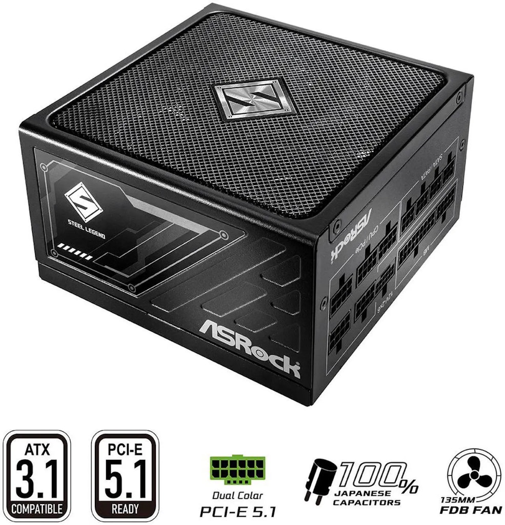 ASRock Steel Legend SL-850G 850W Full Modular Power Supply: $80