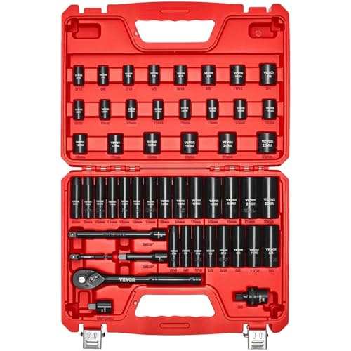 Vevor 3/8-inch Drive 50-Piece Impact Socket Set: $31.49