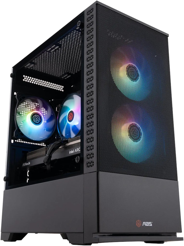 ABS Cyclone Aqua Intel Core 5 120 Arc A580 Gaming Desktop PC: $730