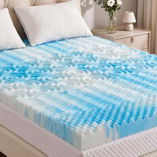 KMFurnila 2-Inch 5-Zone Cooling Gel Memory Foam King Mattress Topper: $35.96 KMFurnila 2-Inch 5-Zone Cooling Gel Memory Foam King Mattress Topper: $35.96