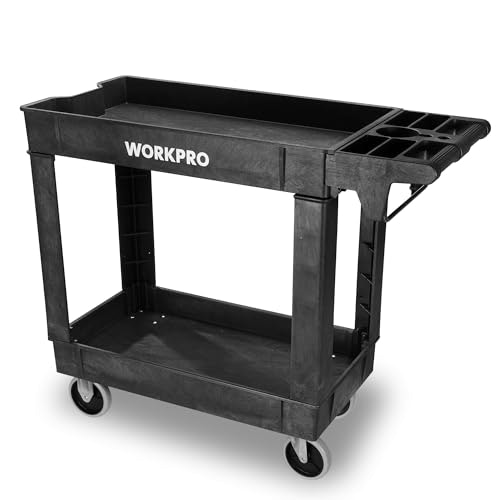 Workpro 500 lb 2-Tier Rolling Tool Cart: $89.99