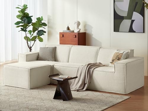 Linsy Home 105-inch Modular L-Shaped Sectional Sofa with Ottoman: $404.99 Linsy Home 105-inch Modular L-Shaped Sectional Sofa with Ottoman: $404.99