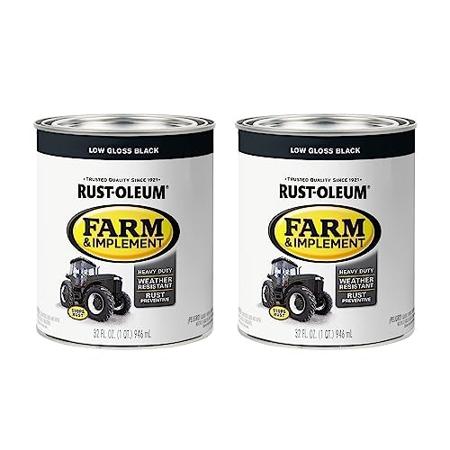 Rust-Oleum Farm and Implement Low Gloss Black Paint: $19.78