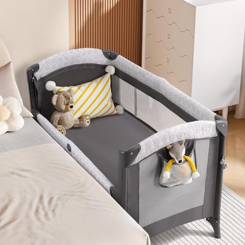Elemara 3-in-1 Baby Bassinet Bedside Crib: $138.87