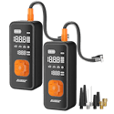 Zuzee 20,000mAh Portable Tire Inflator, Flashlight & Power Bank 2-Pack for $40 + shipping varies