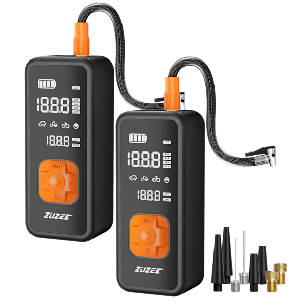 Zuzee 20,000mAh Portable Tire Inflator, Flashlight & Power Bank 2-Pack: $40 Zuzee 20,000mAh Portable Tire Inflator, Flashlight & Power Bank 2-Pack: $40