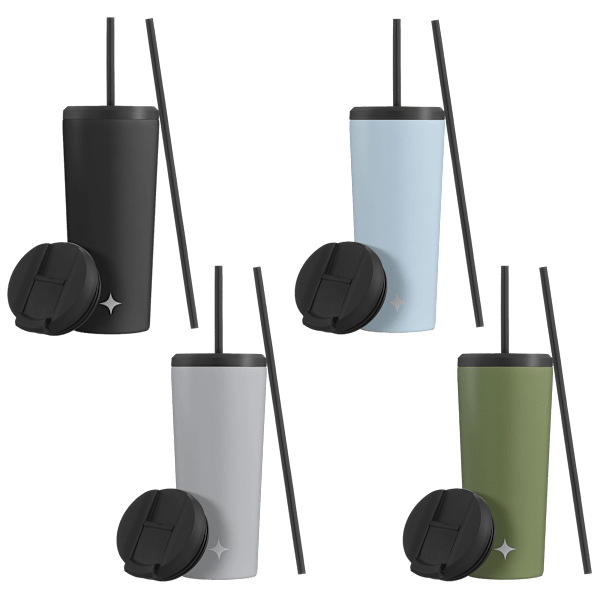 JoyJolt 20 oz. Vacuum Insulated Tumblers w/ Straw & Flip Lids 4-Pack: $20 JoyJolt 20 oz. Vacuum Insulated Tumblers w/ Straw & Flip Lids 4-Pack: $20