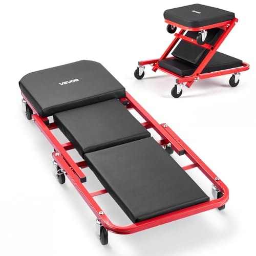 Vevor 40-inch 2-in-1 Folding Mechanic Creeper and Seat: $44.56 Vevor 40-inch 2-in-1 Folding Mechanic Creeper and Seat: $44.56