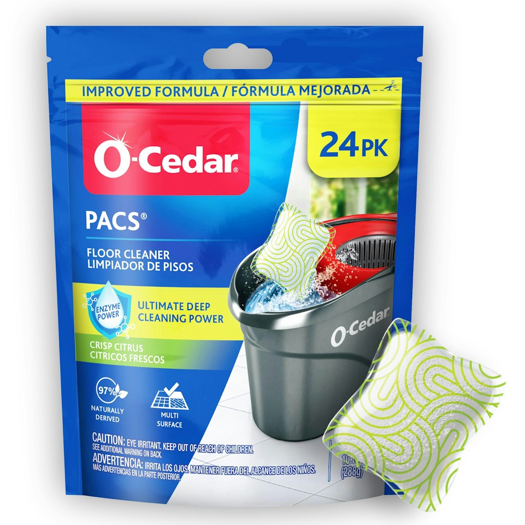 O-Cedar Pacs Crisp Citrus Hard Floor Cleaner 24-Pack: $9.94 via Sub. & Save