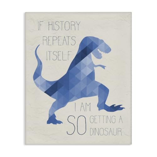 Stupell Industries 30 x 40-inch I Am So Getting a Dinosaur Geometric T-Rex Canvas Wall Art: $50.20 Stupell Industries 30 x 40-inch I Am So Getting a Dinosaur Geometric T-Rex Canvas Wall Art: $50.20