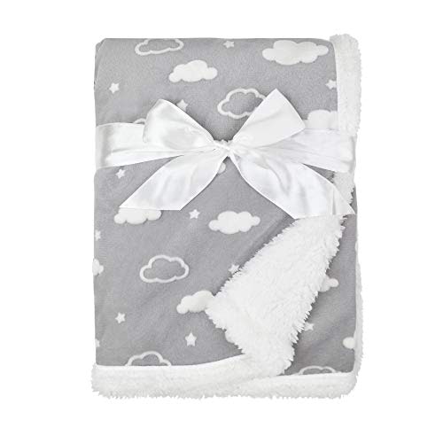 American Baby Company 30" x 35" Chenille Sherpa Receiving Blanket: $12.41