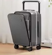 Mixi 20" Front Laptop Pocket Aluminum Frame Carry-On Luggage: $81.20