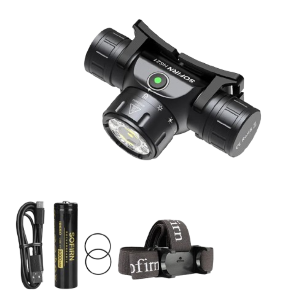 Sofirn HS21 SFT40 2000-Lumen Rechargeable LED Headlamp: $17.37