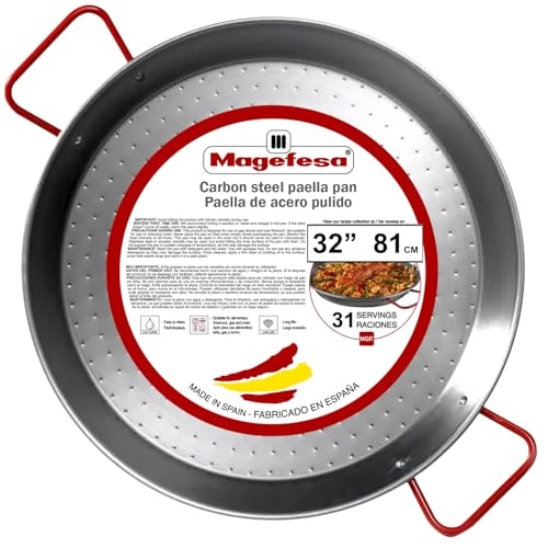 Magefesa 32-Inch Carbon Steel Paella Pan: $170.70 Magefesa 32-Inch Carbon Steel Paella Pan: $170.70