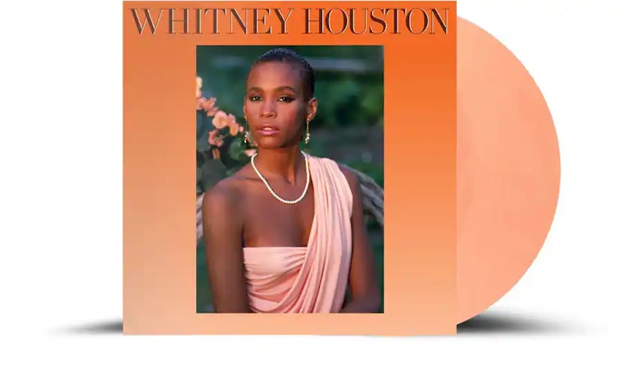 Whitney Houston Peach Colored Vinyl LP: $30