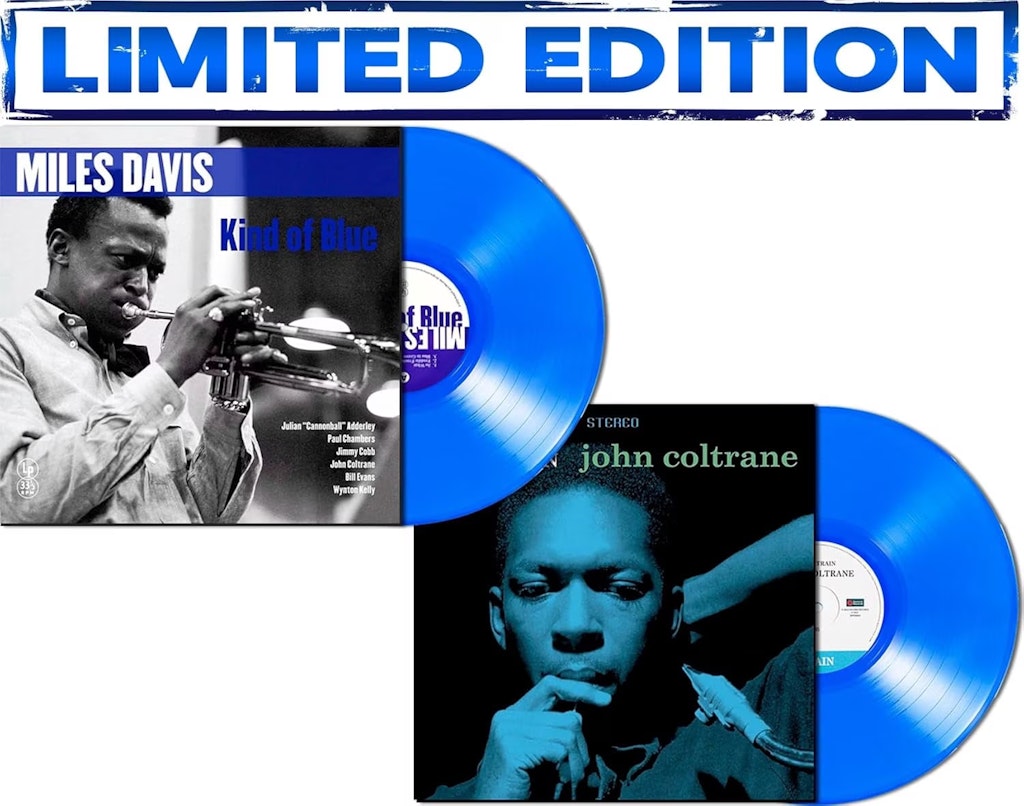 Kind Of Blue & Blue Train Blue Jazz Vinyls Collection Limited Edition Colored Vinyl: $47