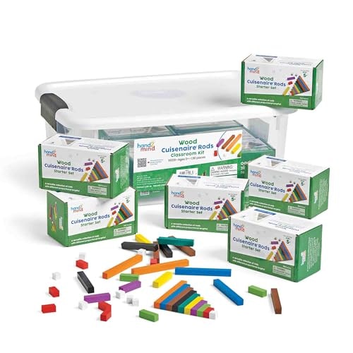 Hand2mind Wooden Cuisenaire Rods Classroom Set 15-Pack: $159.92