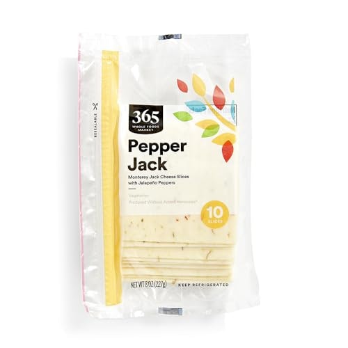 365 by Whole Foods Market Sliced Pepper Jack 8-oz.: $3.37 365 by Whole Foods Market Sliced Pepper Jack 8-oz.: $3.37