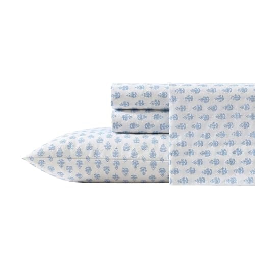 Laura Ashley Queen Size Cotton Percale Sheet Set: $45.99 Laura Ashley Queen Size Cotton Percale Sheet Set: $45.99