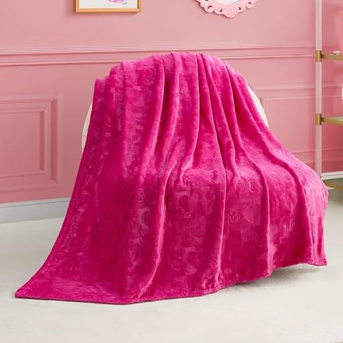Juicy Couture 50" x 70" Embossed Heart Plush Throw Blanket: $18.99 Juicy Couture 50" x 70" Embossed Heart Plush Throw Blanket: $18.99