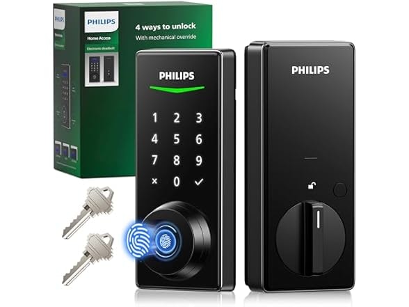 Philips Fingerprint Keyless Entry Door Lock: $44