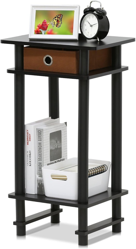 Furinno Turn-N-Tube End Table: $14