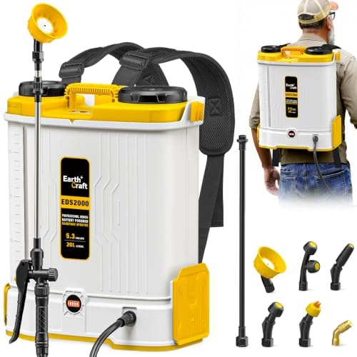 EarthCraft 5.3-Gallon Battery Powered Backpack Sprayer: $119.99