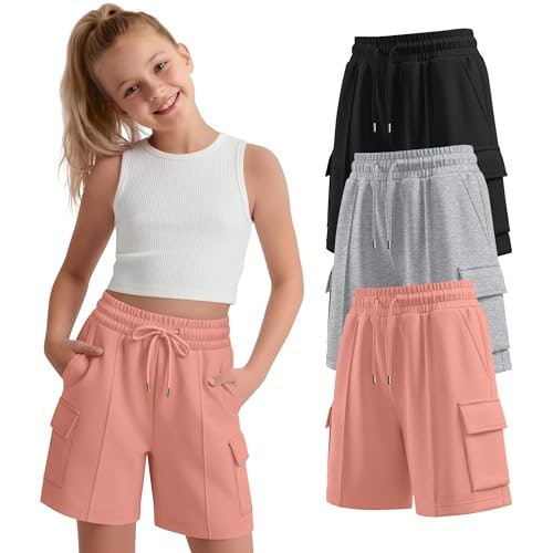YooAurvox Girls Bermuda Cargo Shorts 3-Pack: $33.99 YooAurvox Girls Bermuda Cargo Shorts 3-Pack: $33.99