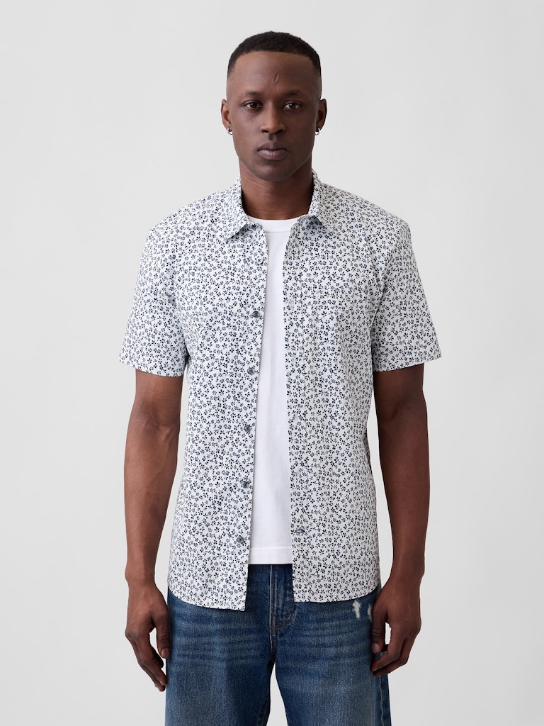 Stretch Poplin Standard Fit Shirt: $34.99