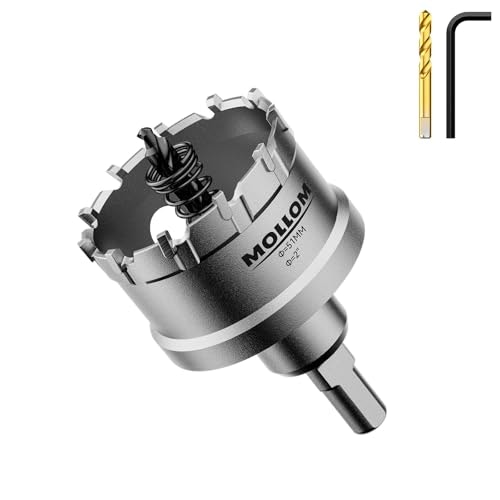 Mollom 2-inch Carbide Hole Saw with 2 Pilot Bits: $14.10 Mollom 2-inch Carbide Hole Saw with 2 Pilot Bits: $14.10