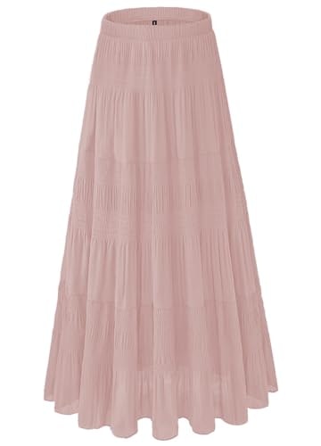 NiPaMi Women's Chiffon Pleated Maxi Skirt: $24.30