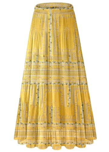 NiPaMi Women's Chiffon Pleated Maxi Skirt: $21.24