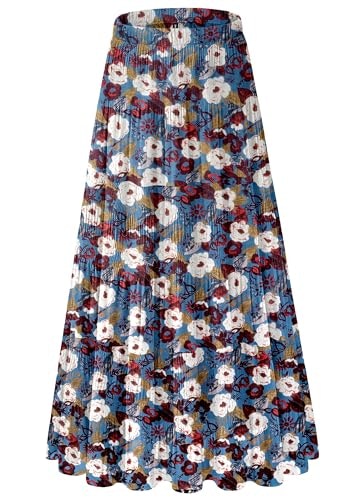 Nipami Women's Flowy Pleated Maxi Skirt: $16.99