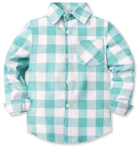 Cromoncent Boys' Long Sleeve Flannel Plaid Shirt: $14.39 Cromoncent Boys' Long Sleeve Flannel Plaid Shirt: $14.39