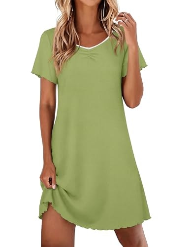 Ekouaer Lace Trim Nightgown: $13.49